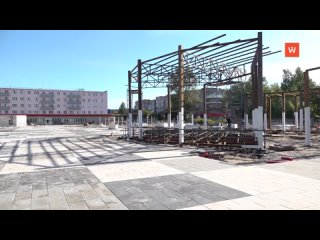 improvement of the city square continues in svetogorsk